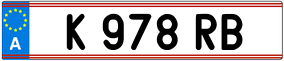 Trailer License Plate
